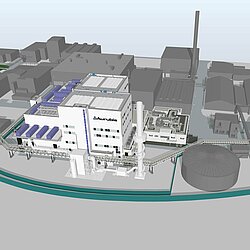 Foto: Aurubis: 3D Modell von der neu zu bauenden Anlage Precious Metals Refinery